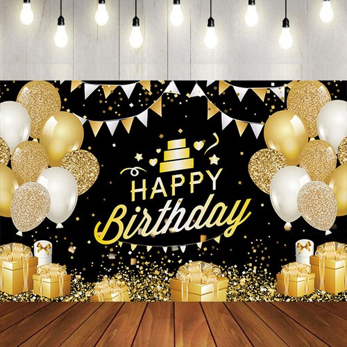 Happy birthday backdrop banner - happy,