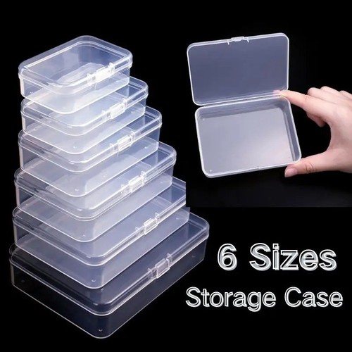 Mini square clear plastic - clear,