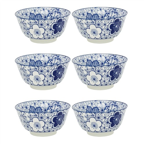 Set japanese style blue and - set,