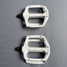 White Shimano Dx Bmx Pedals