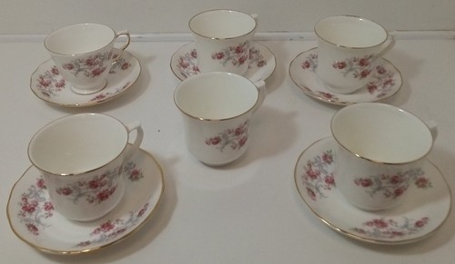 Queen anne six teacups - anne,