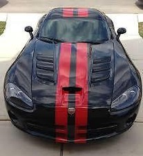 GLOSS RED Twin Body Stripes