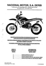 Bultaco Parts Manual Book 1999 Astro & 2000 Astro