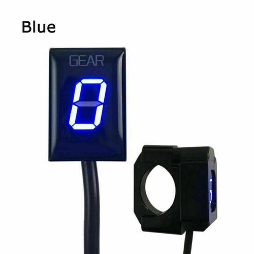 Motorcycle gear indicator - indicator, blue