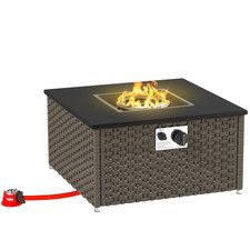 Fire Pit Firepit Rattan Gas