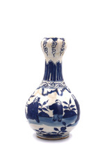 A Blue and White Garlic-shaped Porcelain Vase