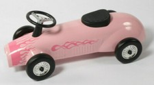 SPEEDSTER METAL CAR SCOOT ALONG KIDS CHILDRENS FOOT TO FLOOR, Not Pedal, PINK