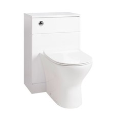 WC Unit Bathroom Vanity Round/Shape Close Coupled Toilet with Seat + Cistern