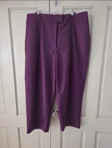 Jaeger purple wool trousers - jaeger,