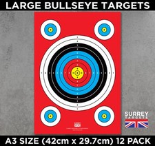 LARGE A3 BULLSEYE TARGETS Air