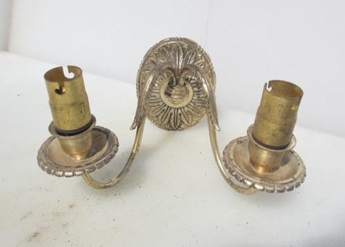 Vintage brass wall - vintage, lights