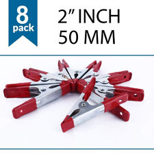 New Metal Spring Clamps Xtra Strength Work Clips 2 Inch 50mm 8 Pack 