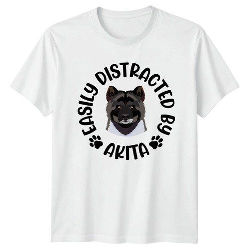 Easily distracted akita - distracted,