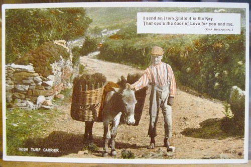 Vtg postcard turf - postcard, carrier