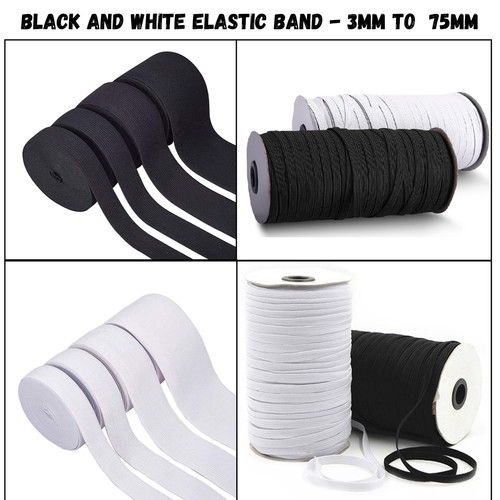 3mm 75mm black - &, white