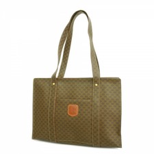 Celine Macadam PVC Tote Bag Brown Gold Hardware #RB30240