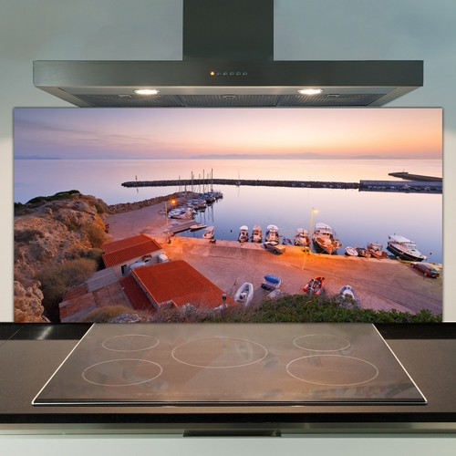 Glass kitchen splashback - kitchen,