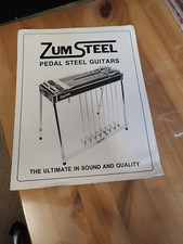 ZUM STEEL - PEDAL STEEL GUITAR ADVERTISING BROCHURE - USA - 1970's