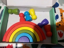 Wooden Rainbow Stacking Toy