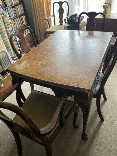 Walnut dining table - , 6