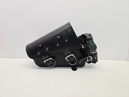 Motorcycle leather saddle bag - motorcycle,