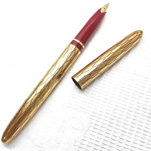 Vintage lady sheaffer red gold - vintage,