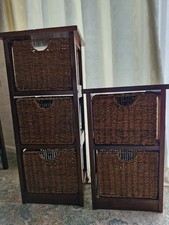 Wood Storage Shelf Units With