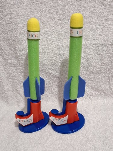 Kids foam rocket launcher - 2x,