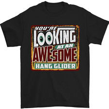 An Awesome Hang Glider Gliding Mens T-Shirt 100% Cotton