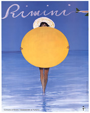 Rimini Italy  Sun and Sea Travel Poster Wall Art- 12X16/16X20/18X24/24X36