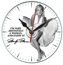 Marilyn Monroe Dvd personalised gift idea, Shabby chic style novelty Desk clock