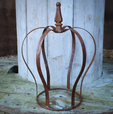 Large Rusty Wrought Iron Crown