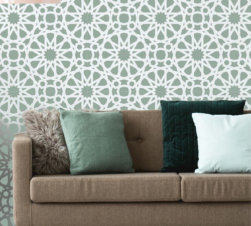 Tile stencil moroccan - tile,