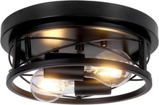 Giggi Black Round Ceiling