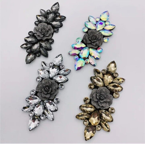 Diamante motif rhinestones sew - motif,