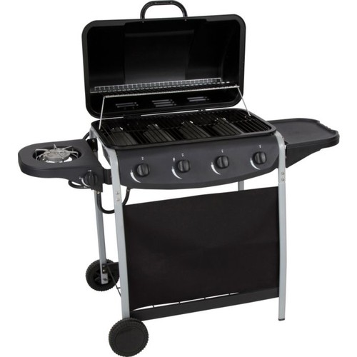 Home burner with - burner, side