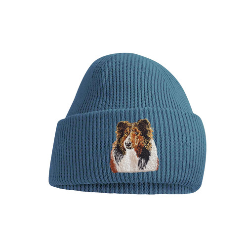 Rough collie dog beanie - dog, hat