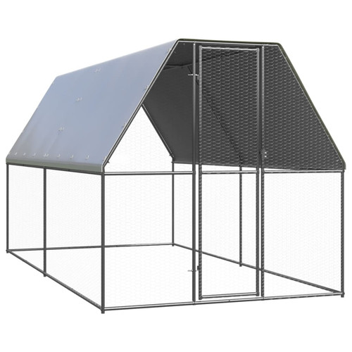 Chicken run 2x4x2m - 2x4x2m, galvanised