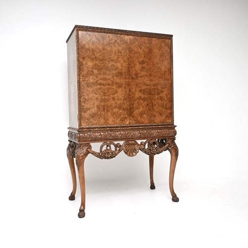 Antique burr walnut queen anne - queen,