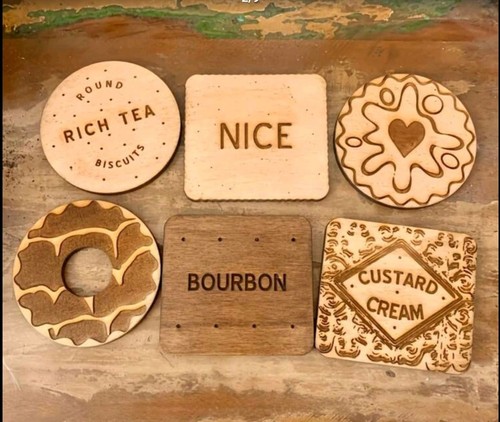 Piece wooden biscuit - 6,