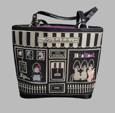 Lulu Guinness Medium Shop Front Edith Bag ' Lulu's Poodle Parlour'  