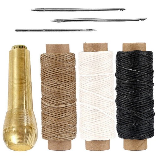 Leather sewing kit awl - leather,