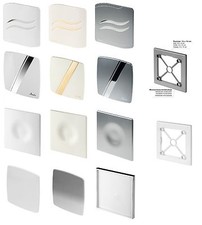 Extractor Fan Front Panel with Fitting Frame Ventilation Ducting Cover Air Vent