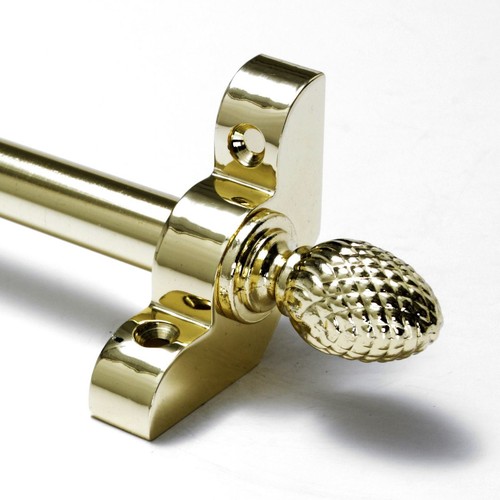 Polished brass stair rods - 13,