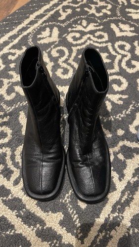 Mango soft leather square toe - soft,