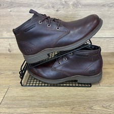 Caterpillar Boots Men’s Size UK 9 Grays River Chucka Brown Leather Wide Shoes