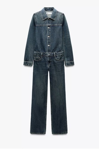 Zara denim jumpsuit - zara,