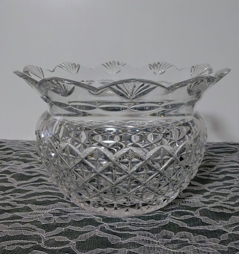 Signed waterford hand - hand, blown