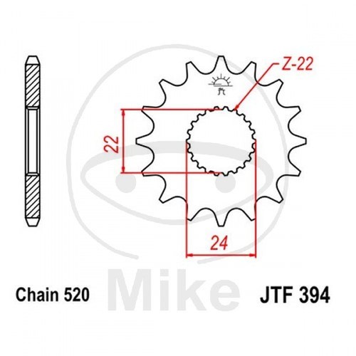 Sprocket z15 520 726 81 - sprocket, 726.39.81