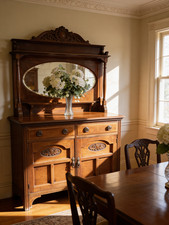 Mahogany chiffonier sideboard - mahogany,